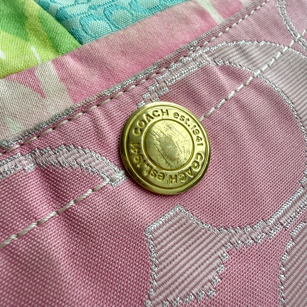 Y2k Coach Hamptons Patchwork Quilted Shoulder Bag… - image 5